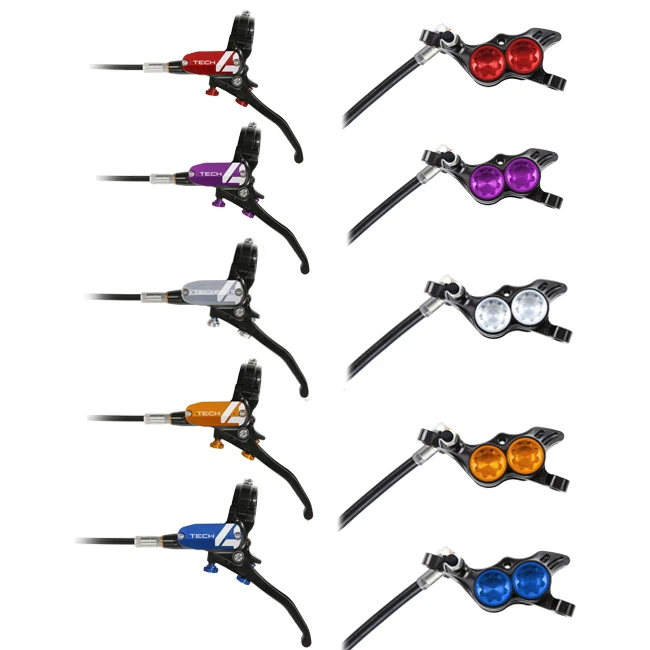 Freno HOPE TECH 3 V4 Con Latiguillos Metálicos!! 1 Freno HOPE TECH 3 V4 Con Latiguillos Metálicos!!
